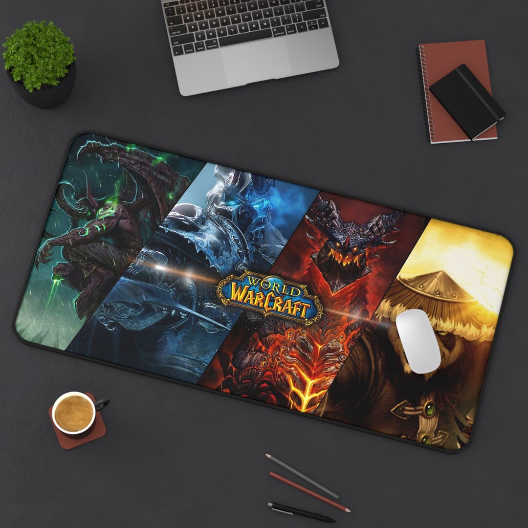 World of Warcraft Desk Mat Deskmat Xl Gaming Keyboard Matt Etsy
