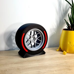 Customizable F1 tyres - SOFT VERSION - formula 1  race car parts - grand prix gifts for him - 3d printed christmas gift for boyfriend