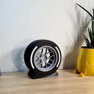 F1 tyres - HARD VERSION - formula 1  race car parts - grand prix gifts for him - 3d printed christmas customizable gift for boyfriend