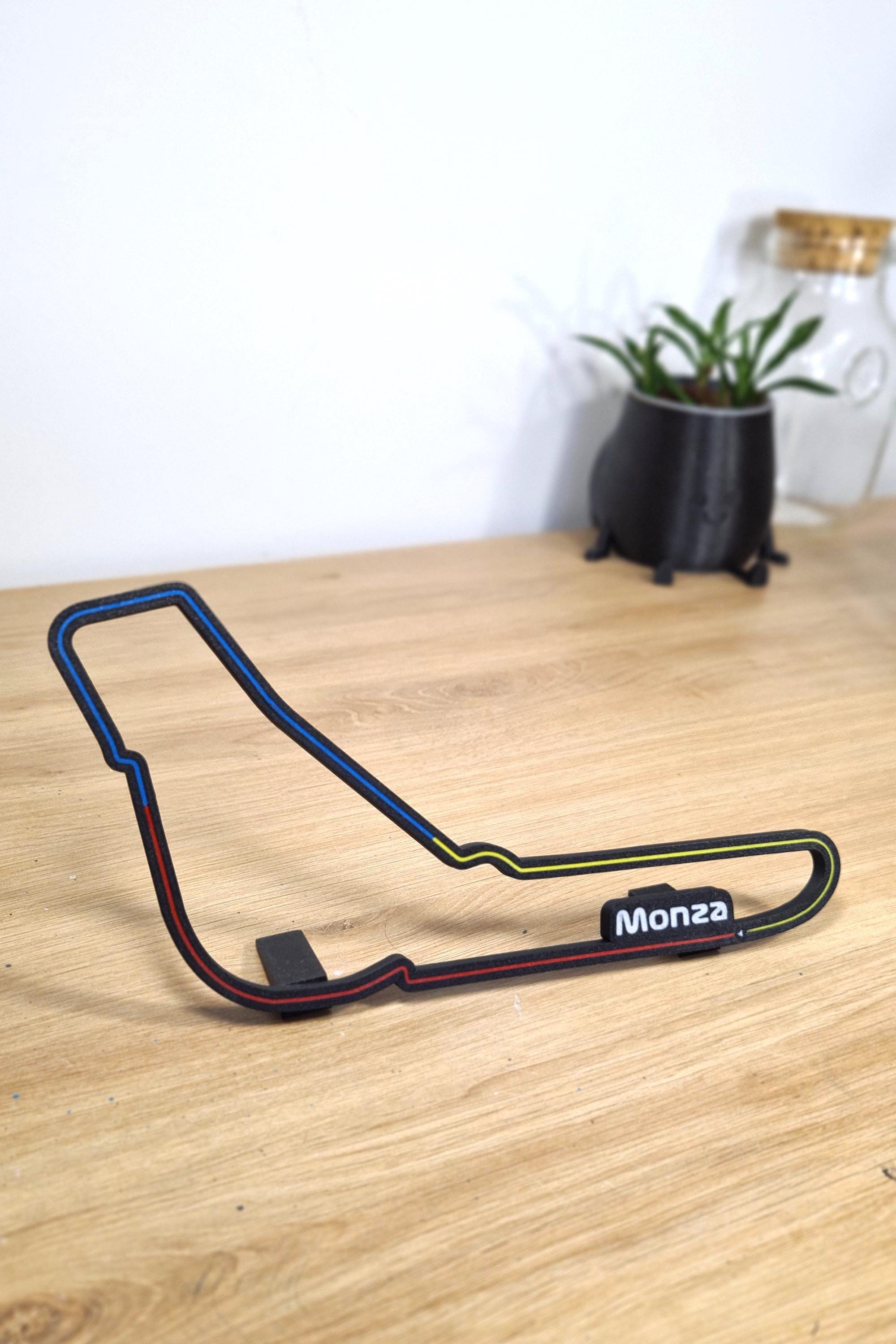 Monza formula 1 grand prix with race track 3d printed - framed wall art - formula 1 art - christmas gift for him - boyfriend gift