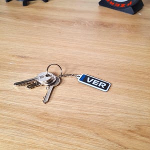 Customizable Redbull Verstappen Tsunoda F1 Car Keychain with F1 3 Letter names -  Fan Gift idea for a birthday - Formula 1 car decor for him