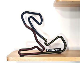 Zandvoort formula 1 grand prix with race track 3d printed - framed wall art - formula 1 art - christmas gift for him - boyfriend gift