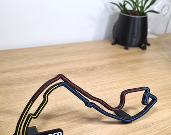 Monaco formula 1 grand prix with race track 3d printed - framed wall art - formula 1 art - christmas gift for him - boyfriend gift