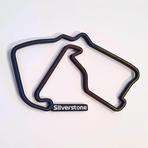Silverstone formula 1 grand prix with race track 3d printed - framed wall art - formula 1 art - christmas gift for him - boyfriend gift