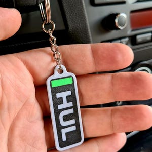 Personalized Sauber Hulkenberg Bortoleto F1 Car Keychain with F1 3 Letter names - Fan Gift idea for a birthday - Formula 1 car decor for him