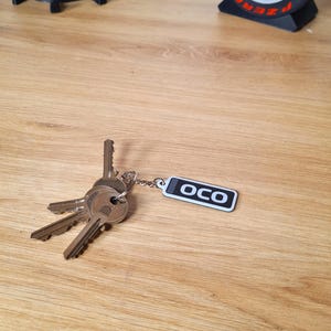 Personalized Haas Oliver Bearman Ocon F1 Car Keychain with F1 3 Letter names -  Fan Gift idea for a birthday - Formula 1 car decor for him