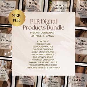Ultimate Ebook MRR PLR Digital Product Bundle Faceless Digital Marketing Guide With Master Resell Rights Digital Product Ideas