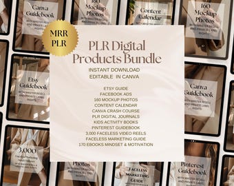 Ultimatives Ebook MRR PLR Digitales Produktbündel Gesichtsloser Digitaler Marketingführer Mit Meister-Wiederverkaufsrechten Digitaler Produktideen