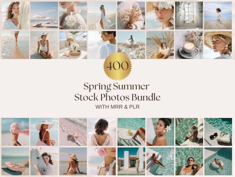 400 Spring Summer Stock Photos Bundle MRR PLR - Etsy