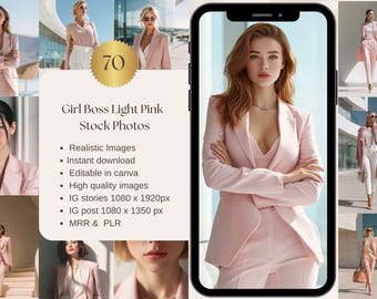 Girl Boss Pink Aesthetic Stock Photos Instagram Reel Cover Faceless Digital Marketing Stock Photos Social Media Post Business Woman Images