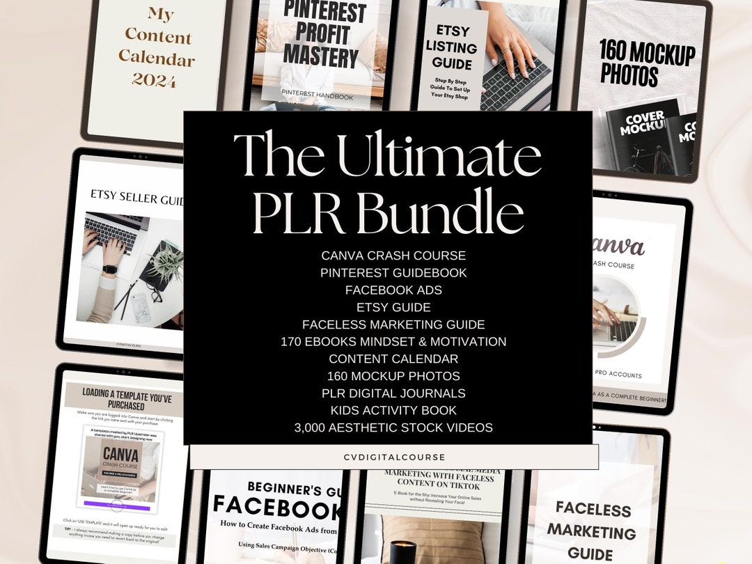 PLR Digital Products Bundle Private Label Rights Digital Marketing ...