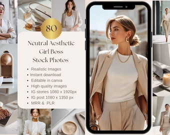 Stock Photos Neutral Girl Boss Faceless Photo Instagram Reel Cover Digital Images Social Media Stock Photos Digital Marketing MRR PLR