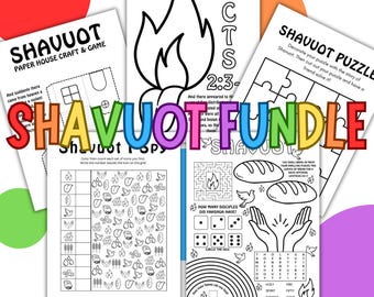 Shavuot Spring Feast Activity, Pentecost Printable, Bible Games, Torah Education, Preschool Learning Crafts, Holy Spirit Bible Bundle, Moed