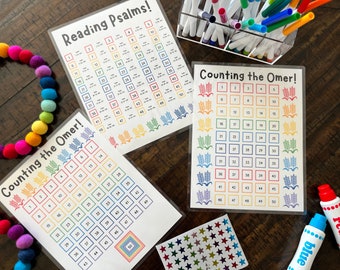 Counting the Omer, Spring Feast Activity, Psalms Reading Printable, Homeschool Bible Game, Torah Education, Preschool Learning, Synagogue