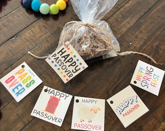 Passover, Pesach, Spring Feast, Biblical Feast, Goodie Bag Tags