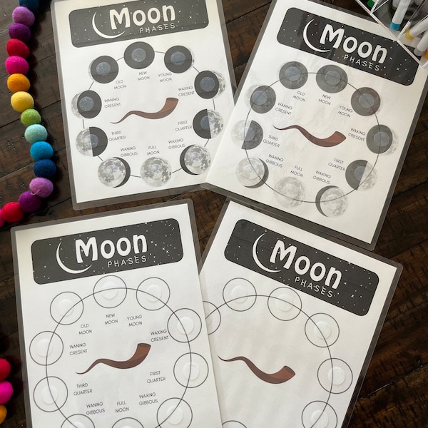 Moon Phases, New Moon Shofar Activity, Kids Bible Verses, Homeschool Printable, Kindergarten Curriculum, Torah Matching Memory Game