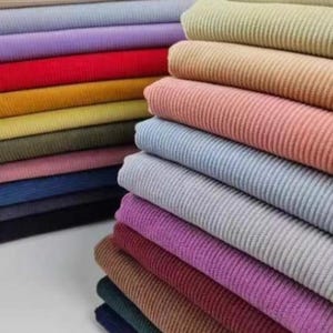 Stretch Corduroy Fabric- Solid Color Corduroy Fabric- Jacket Coat Fabric Winter Fabric- Pillowcase Fabric-Home Decor Fabric-By The Half Yard