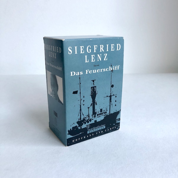 SIEGFRIED LENZ reads "The Lightship", 3x cassette, box, 1997, Hoffmann and Campe, MC, tape