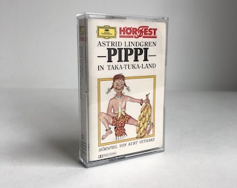 Cassette "Pippi in Taka-Tuka-Land", Astrid Lindgren, 1968, radio play, tape, MC