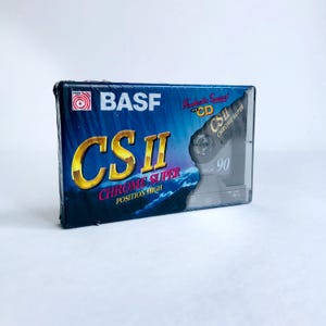 BASF CS II, Chrome Super blank cassette, Cassette 90, unrecorded Mc