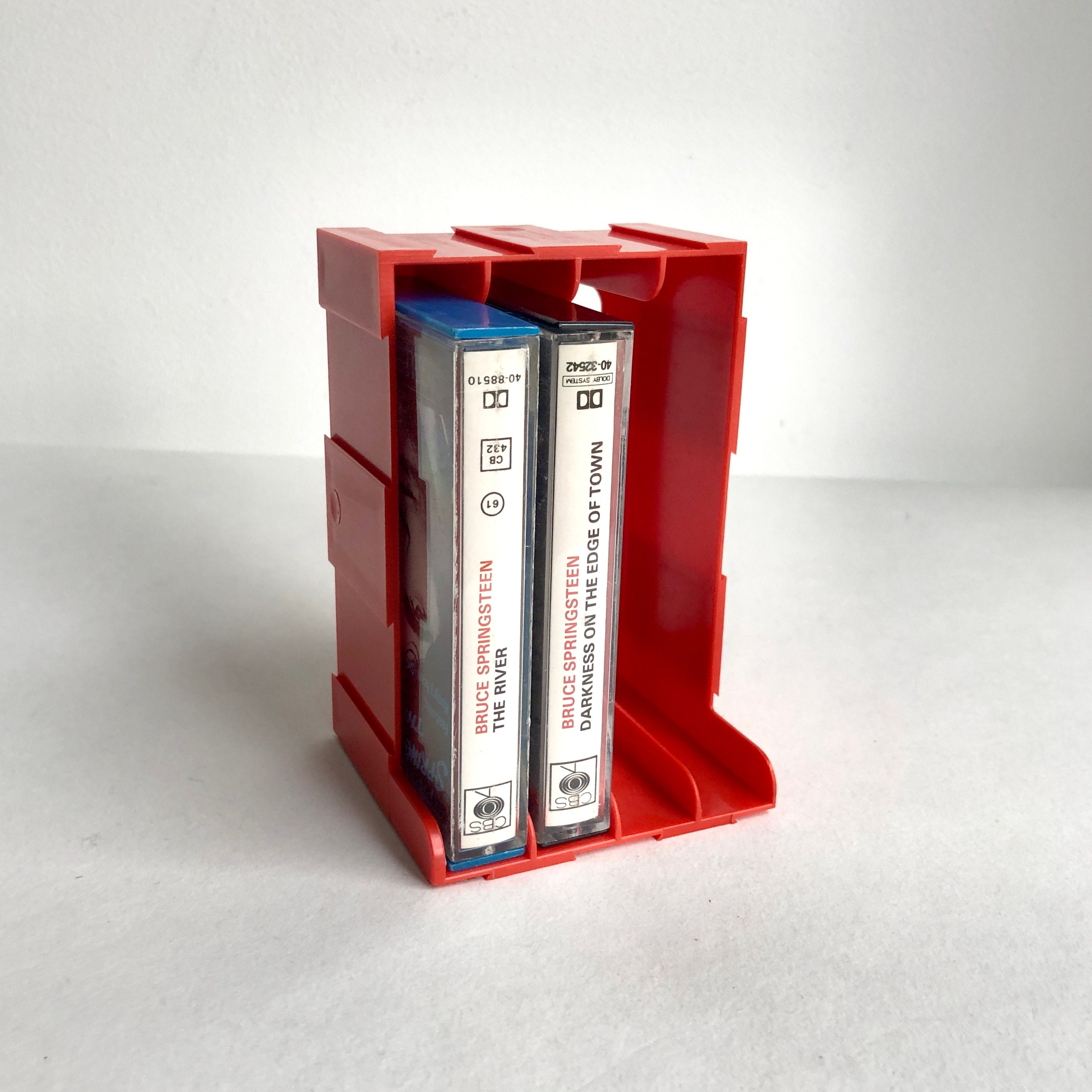 Holz Kassettenregal Wandregal - Platz Für 115 Kassetten | Retro Musik Regal Für Sammler