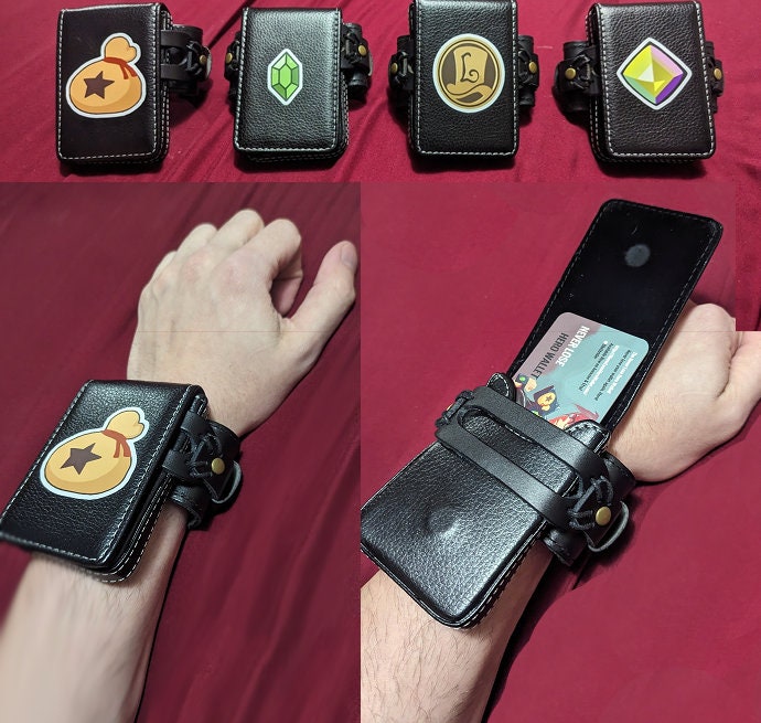 Kingdom Hearts Zilver Kroon Portemonnee Handtas Rood