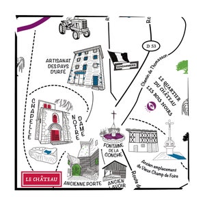 Map of Saint-Just-en-Chevalet / Au Coeur des Villages Collection image 1