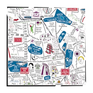 Carte de la Croix-Rousse / Collection "Au Coeur des Quartiers"