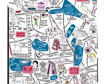 Carte de la Croix-Rousse / Collection "Au Coeur des Quartiers"