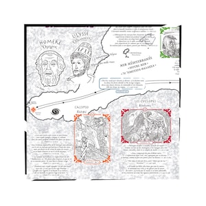 Carte de L'Odyssée / Collection "Au Coeur des Mythes" image 3