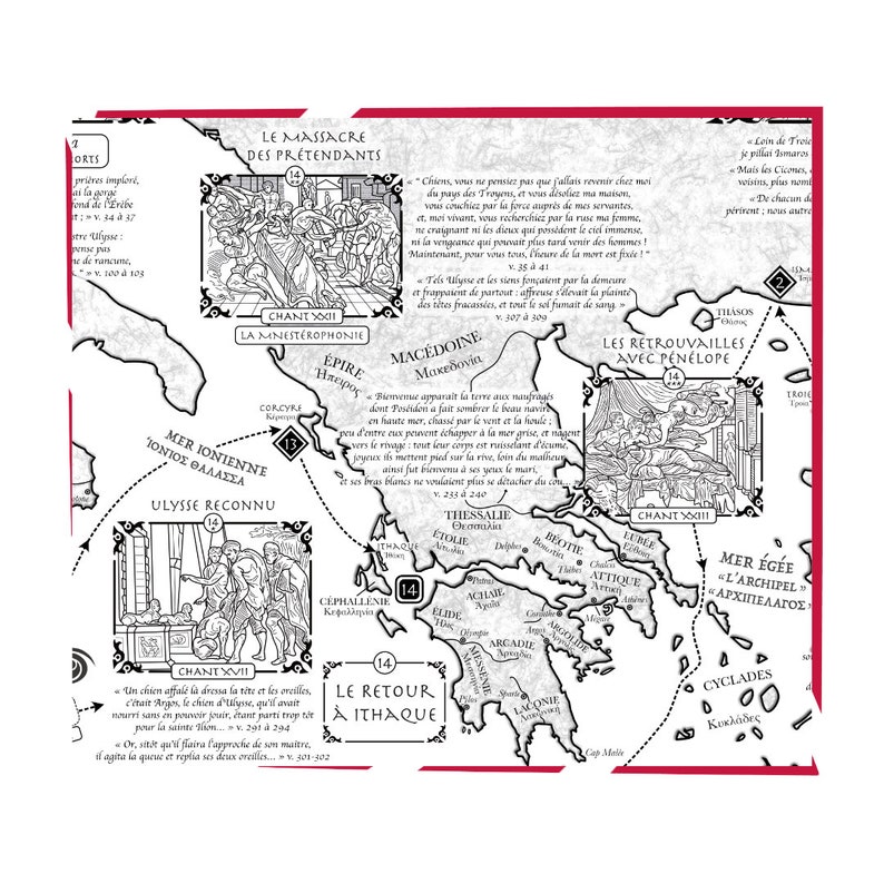 Carte de L'Odyssée / Collection "Au Coeur des Mythes" image 5