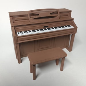 STL File- 1/12 Scale Miniature Piano STL for Dollhouses and Miniature Projects (commercial license)