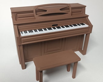STL File- 1/12 Scale Miniature Piano STL for Dollhouses and Miniature Projects (commercial license)
