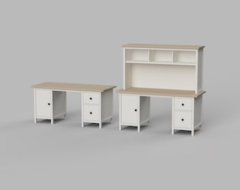 STL File - 1/12 Scale Miniature Desk STL for Dollhouses (Commercial License)