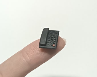 STL File - 1/12 Scale Miniature Home Phone STL for Dollhouses and Miniature Projects (commercial license)