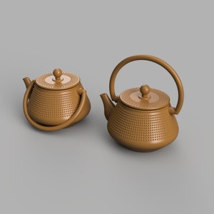 STL File - 1/12 Scale Miniature Teapot STL for Dollhouses and Miniature Projects (commercial license)
