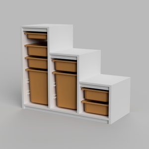 STL Datei - 1:12 Miniature Aufbewahrungsbox STL-Set für Puppenhäuser und Miniaturprojekte (kommerzielle Lizenz)