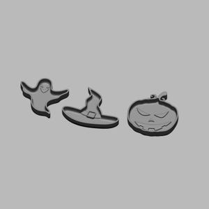 STL File - 1/12 Scale Halloween plates STL set (3 piece) for Dollhouses and Miniature Projects  (commercial license)