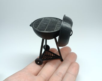 Archivo STL - Barbacoa en miniatura a escala 1/12 para casas de muñecas y proyectos en miniatura (licencia comercial)