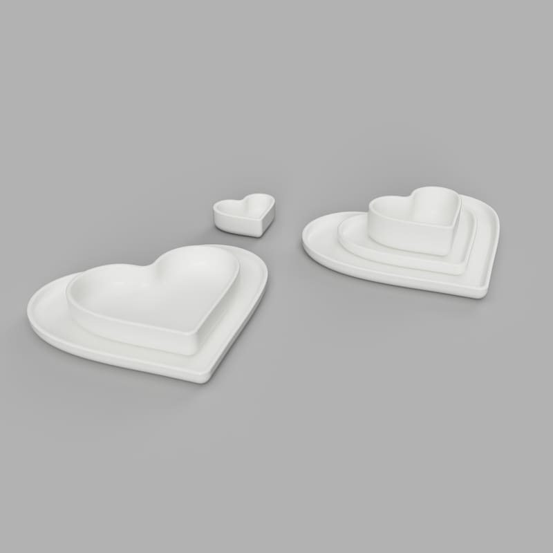 Heart Shaped Plates - Etsy