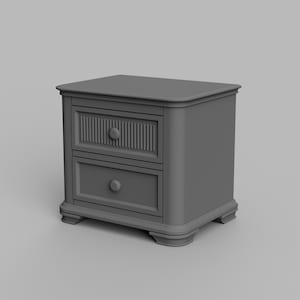 STL Datei - 1:12 Miniatur Nachttisch STL für Puppenhäuser und Miniaturprojekte (kommerzielle Lizenz)