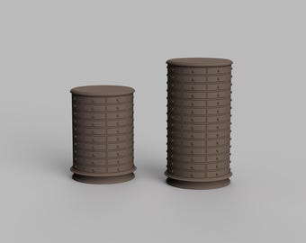 STL File - 1/12 Scale Revolving Cabinet STL for Dollhouses (2 Size)