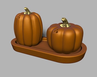 STL File - 1/12 Scale Pumpkin Shakers STL set for Dollhouses