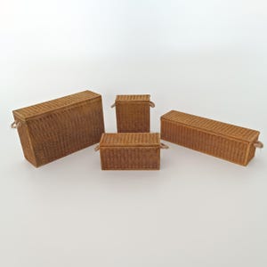 STL Datei - 1/12 Schornsteinfeger STL Set (4 Miniaturkoffer) für Puppenhäuser und Miniaturprojekte (kommerzielle Lizenz)