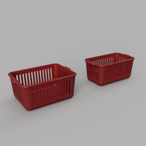 STL Datei - 1/12 Miniatur Wäschekorb STL für Puppenhäuser und Miniaturprojekte (kommerzielle Lizenz)