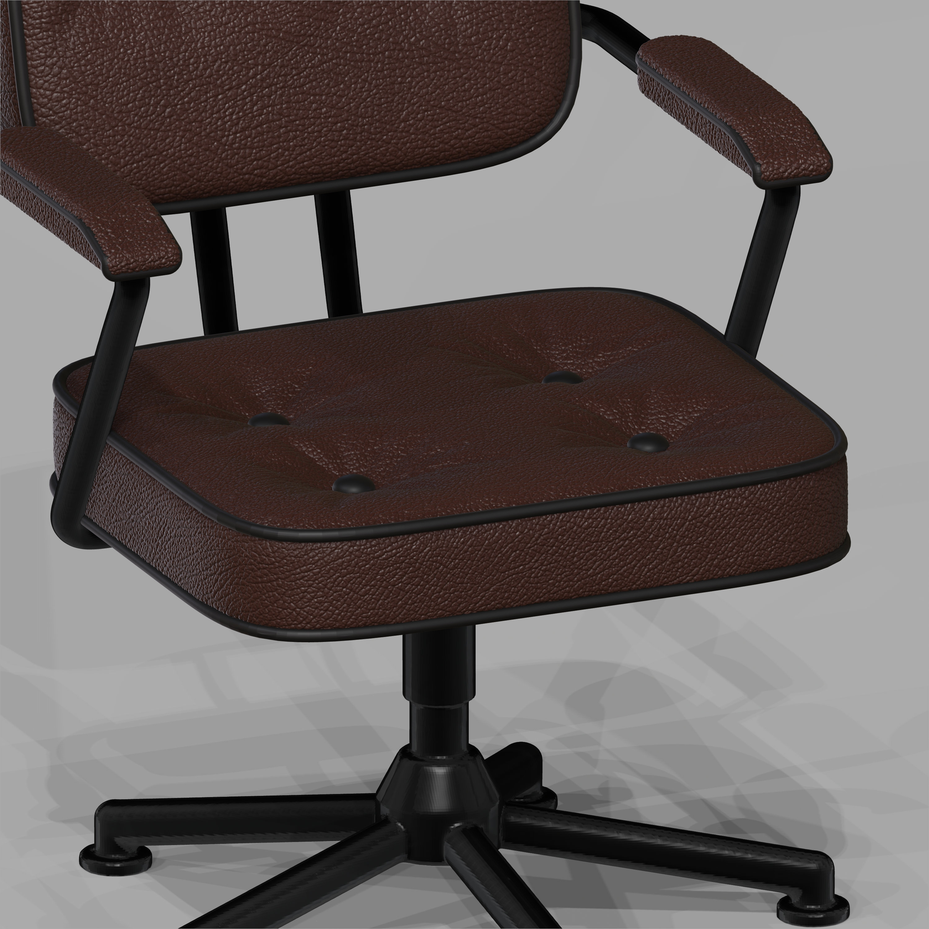 License Chair STL File 1/12 Scale Miniature Office Chair With Leather Detail ...