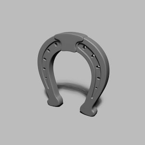STL Datei - 1/6 und 1/12 Miniatur Hufeisen STL für Puppenhäuser und Miniaturprojekte (kommerzielle Lizenz)