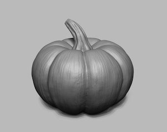 STL File - 1/12 Scale Miniature Pumpkin stl for Dollhouses and Miniature Projects  (commercial license)
