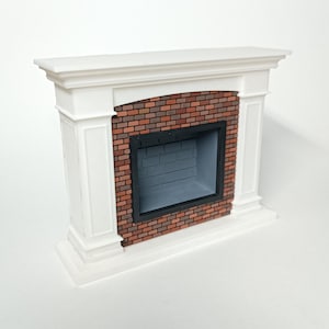 Miniatura de chimenea a escala 1/12 para casas de muñecas y proyectos en miniatura
