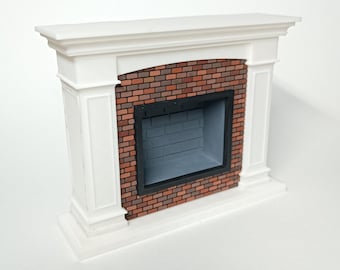 1/12 Scale Fireplace Miniature For Dollhouse And Miniature Projects